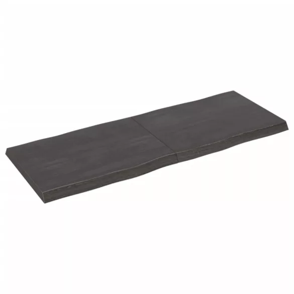 sötétbarna kezelt tömör asztallap 160x60x(2-6) cm