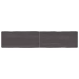 sötétbarna kezelt tömör asztallap 180x40x(2-6) cm