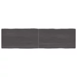 sötétbarna kezelt tömör asztallap 180x50x(2-6) cm