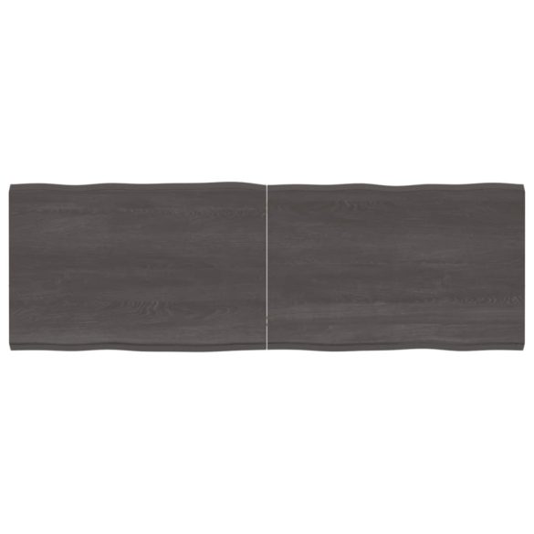 sötétbarna kezelt tömör asztallap 180x60x(2-4) cm