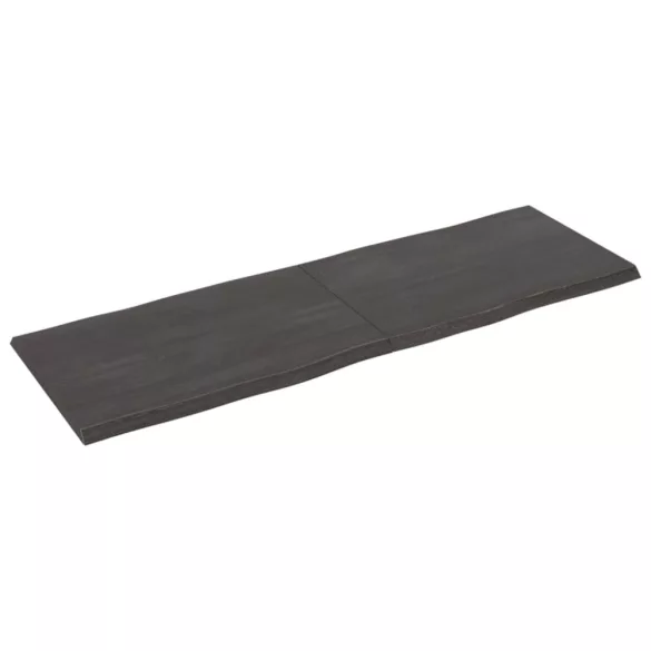 sötétbarna kezelt tömör asztallap 180x60x(2-4) cm