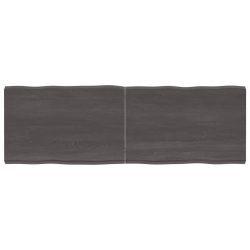 sötétbarna kezelt tömör asztallap 180x60x(2-6) cm