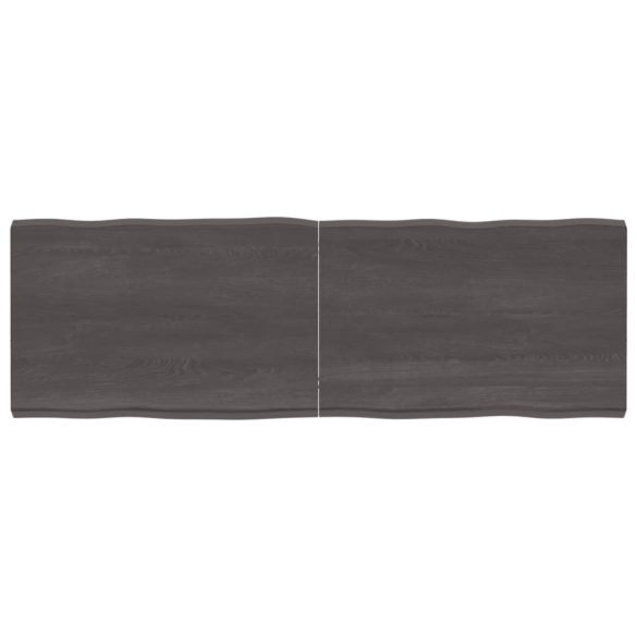 sötétbarna kezelt tömör asztallap 180x60x(2-6) cm