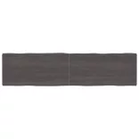 sötétbarna kezelt tömör asztallap 200x50x(2-6) cm