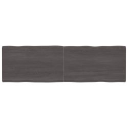sötétbarna kezelt tömör asztallap 200x60x(2-4) cm