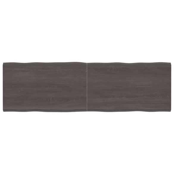 sötétbarna kezelt tömör asztallap 200x60x(2-4) cm