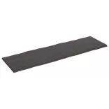 sötétbarna kezelt tömör asztallap 200x60x(2-4) cm