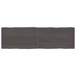 sötétbarna kezelt tömör asztallap 200x60x(2-6) cm