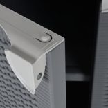 szürke PP rattan kerti tárolószekrény 65 x 45 x 88 cm