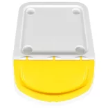 3 db fehér PP egymásra rakható fedeles szemeteskuka 78 L