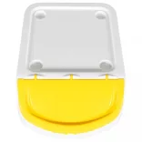 3 db fehér PP egymásra rakható fedeles szemeteskuka 120 L