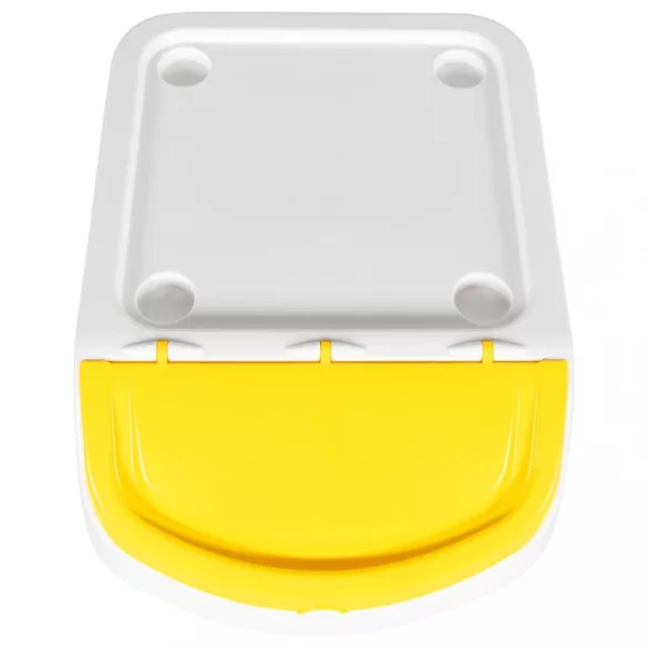 3 db fehér PP egymásra rakható fedeles szemeteskuka 120 L