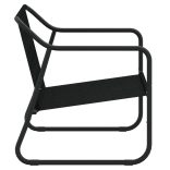 kétszemélyes antracitszürke acél kerti pad párnával