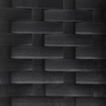 fekete 2-személyes polyrattan kerti pad