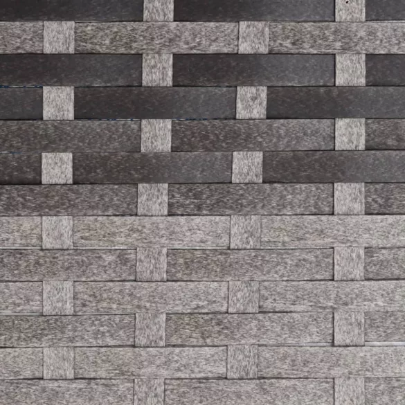 2-személyes szürke polyrattan kerti pad