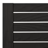 2 db fekete polipropilén napozóágy 155 x 58 x 83 cm