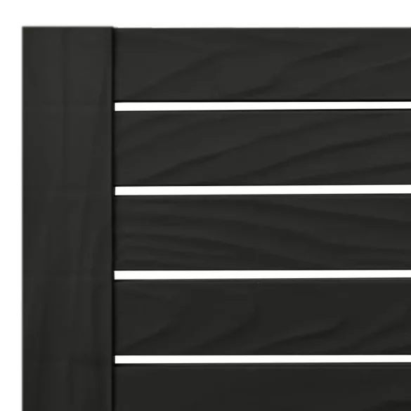 fekete kétszemélyes polipropilén napozóágy 155 x 138 x 83 cm