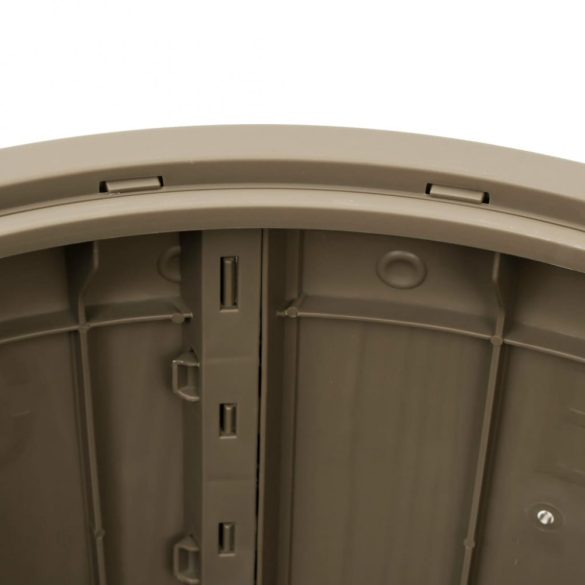 világosbarna 3 az 1-ben polipropilén kerti tárolóláda