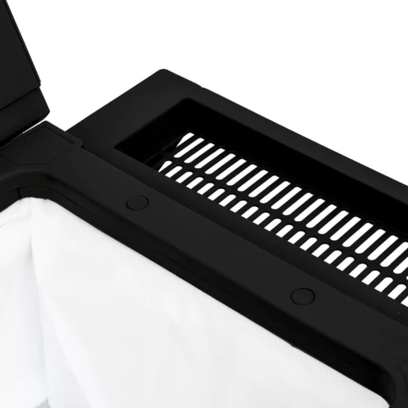 fekete 3 az 1-ben polipropilén tálalókocsi