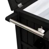 fekete 3 az 1-ben polipropilén tálalókocsi