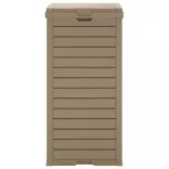 világosbarna kültéri polipropilén szemeteskuka 41x41x86 cm