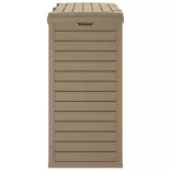 világosbarna kültéri polipropilén szemeteskuka 78x41x86 cm