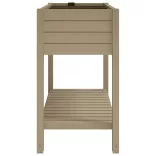 világosbarna polipropilén magaságyás 110x45x79 cm