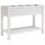 fehér polipropilén magaságyás 110x45x79 cm