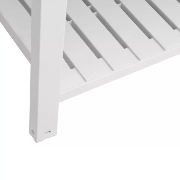 fehér polipropilén magaságyás 110x45x79 cm