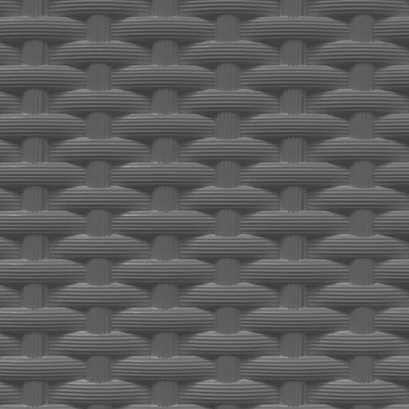2 db fekete polipropilén növénytartó 30 x 30 x 37 cm
