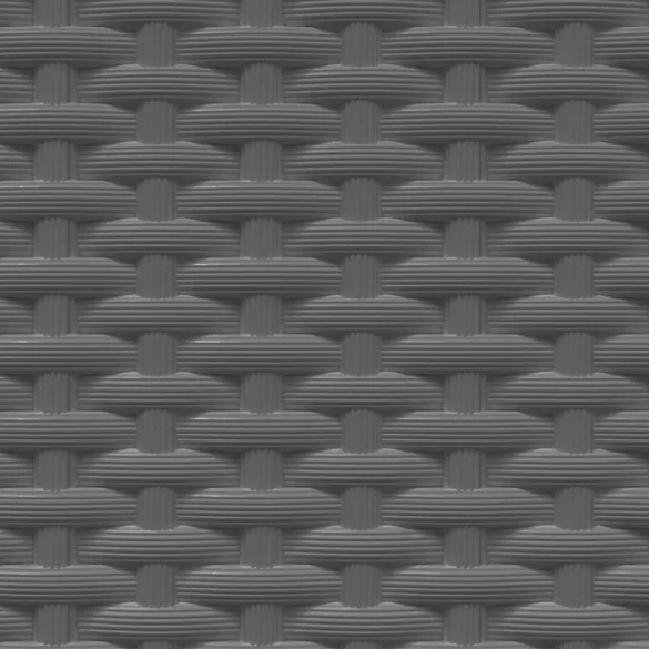 4 db fekete polipropilén növénytartó 30 x 30 x 37 cm