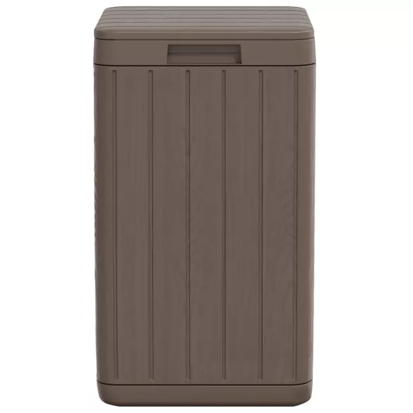 barna PP kültéri szemeteskuka 38 x 38 x 65 cm