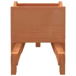 2 db tömör fenyőfa talicska növénytartó 47 x 15 x 19 cm