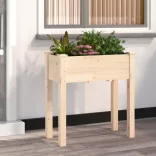 tömör fenyőfa kerti ültetőláda béléssel 71 x 37 x 76 cm