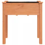 barna tömör fenyőfa kerti ültetőláda béléssel 71 x 37 x 76 cm