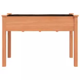 barna tömör fenyőfa kerti ültetőláda béléssel 118 x 59 x 76 cm