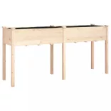 tömör fenyőfa kerti ültetőláda béléssel 161 x 45 x 76 cm