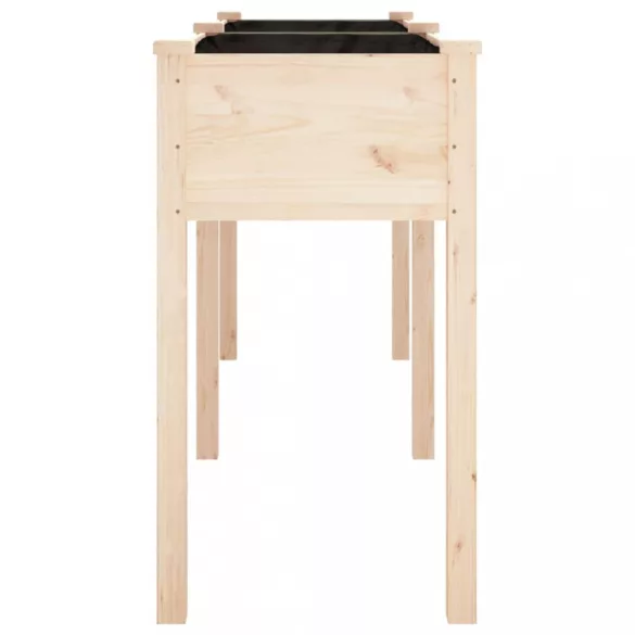 tömör fenyőfa kerti ültetőláda béléssel 161 x 45 x 76 cm