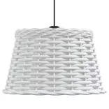 fehér fonott mennyezeti lámpaernyő Ø38 x 23 cm