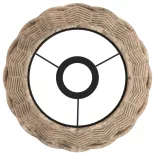 barna fonott mennyezeti lámpaernyő Ø20 x 15 cm