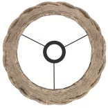 barna fonott mennyezeti lámpaernyő Ø30 x 20 cm