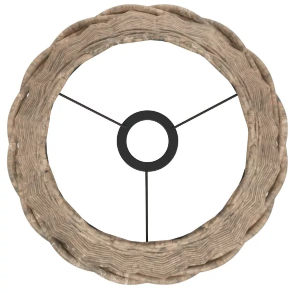 barna fonott mennyezeti lámpaernyő Ø30 x 20 cm