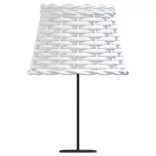 fehér fonott lámpaernyő Ø20x15 cm