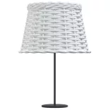 fehér fonott lámpaernyő Ø25x17 cm