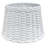 fehér fonott lámpaernyő Ø40x26 cm