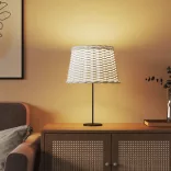 fehér fonott lámpaernyő Ø40x26 cm