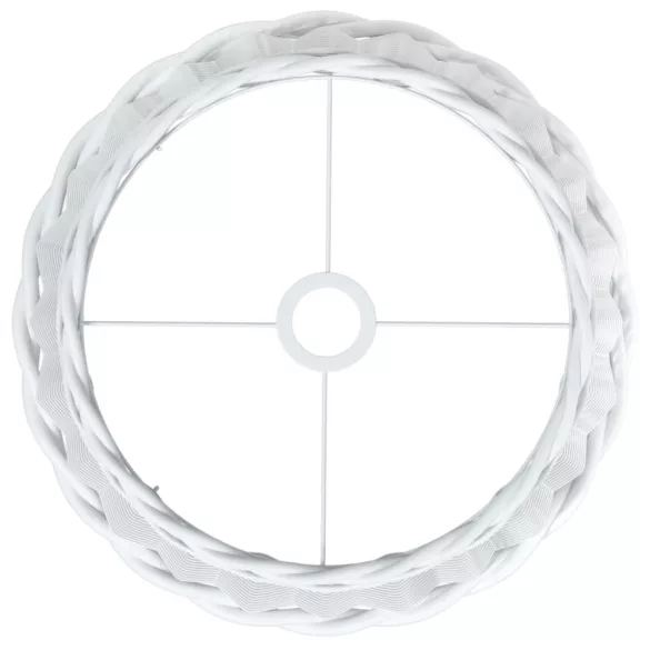 fehér fonott lámpaernyő Ø40x26 cm