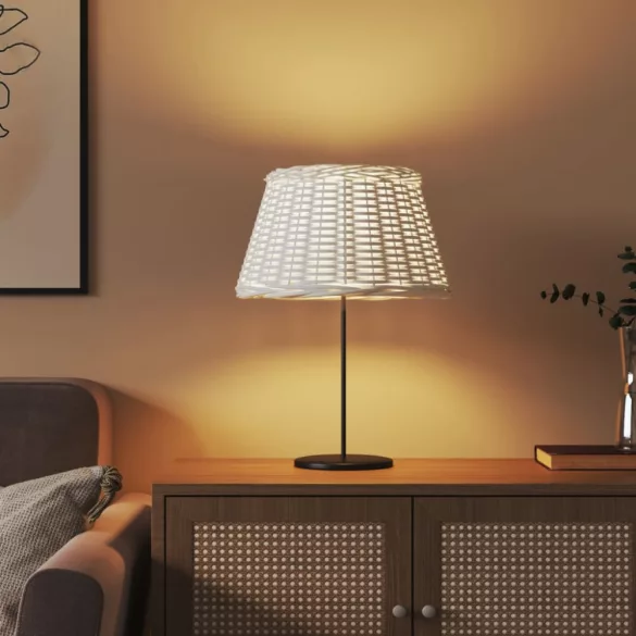 fehér fonott lámpaernyő Ø50x30 cm