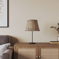 barna fonott lámpaernyő Ø15 x 12 cm