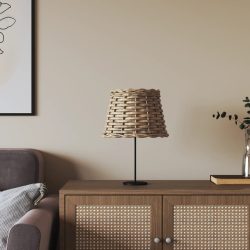 barna fonott lámpaernyő Ø20 x 15 cm